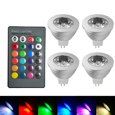 MR16 RGB LED Lamp MR16 LED Bulb DC 12V RGB Spotlight High Power 16