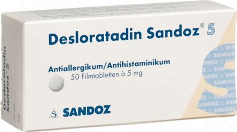 Desloratadin Sandoz Filmtabletten Mg St Ck In Der Adler Apotheke