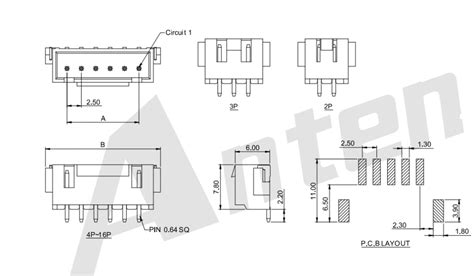 2 50mm Pitch 90Wafer SMT TYPE Connector Series China Manufacturer