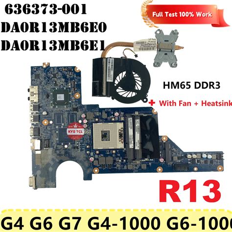 Placa Base Para Port Til Pavilion G4 1000 G6 1000 G4 G6 G7 636373 001 Da0r13mb6e0