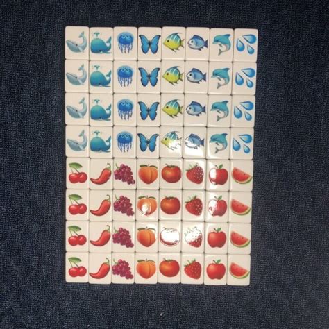 Seaside Escape Tile Game X Large Blocks Fruit Red And Ocean Blue