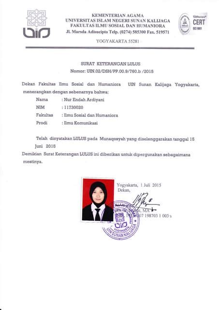 Surat Keterangan Lulus Pdf