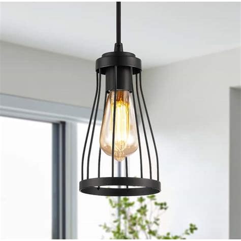 Black industrial chandelier with adjustable height - Bed Bath & Beyond ...