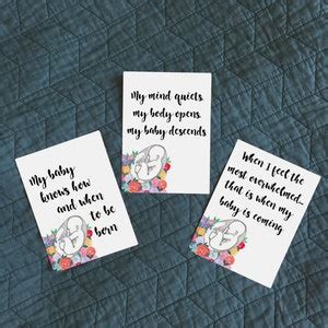 Digital Printable Watercolor Birth Affirmation Series Affirmation