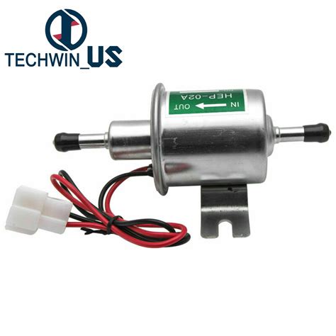 Universal 12v 2 5 4 Psi Gas Diesel Inline Low Pressure Electric Fuel Pump Hep02a Ebay