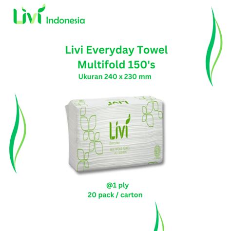 Livi Everyday Towel Multifold S Distributor Tisu Livi