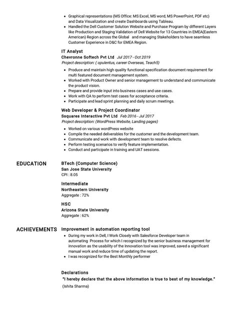 IT Business Analyst CV Example In 2024 ResumeKraft