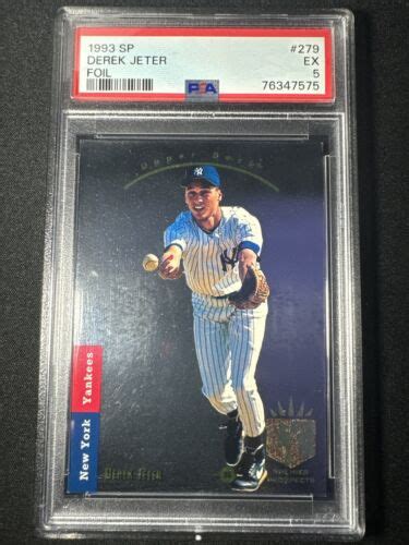 Upper Deck Sp Derek Jeter Foil Rc Rookie Card Psa Ex Ny