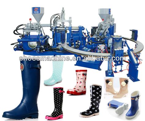 Rain Boot Machine HM 618 2C Bicolor PVC Rain Boot Injection Moulding