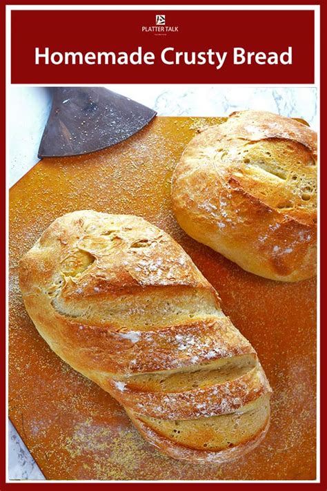 Homemade Crusty Bread Recipe - 3 Ingredient Simple Bread Recipe