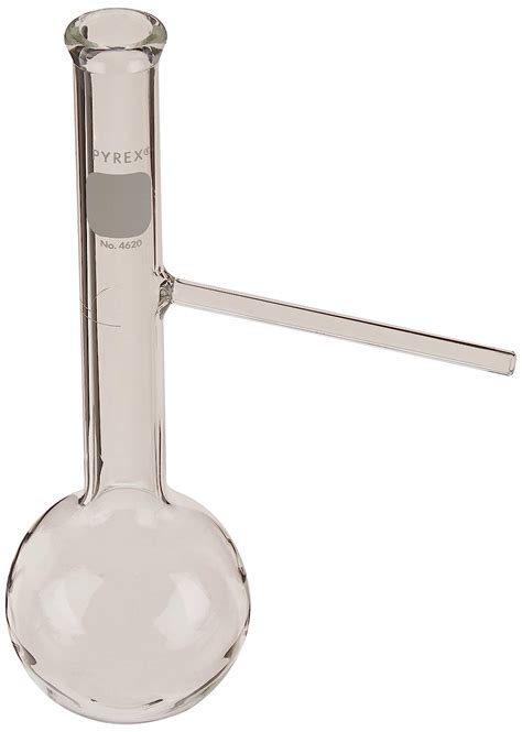 Corning Pyrex Borosilicate Glass Round Bottom Distilling Flask With