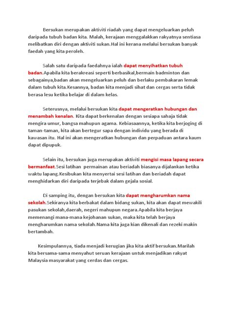 Faedah Bersukan Pdf