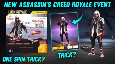 NEW ASSASSIN S CREED LUCK ROYALE EVENT FREE FIRE NEW EVENT