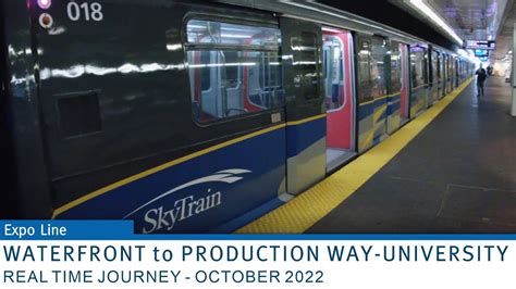 🚇 Translink Skytrain Real Time Journey Expo Line Waterfront To