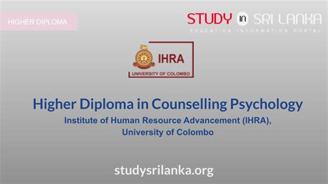 Higher Diploma In Counselling Psychology Ihra 2023