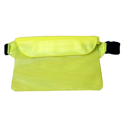 Leadrop Adjustable Waist Strap Transparent Sealing Strip Waist Bag