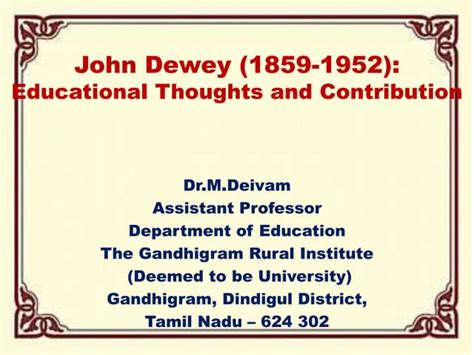 John Dewey Powerpoint