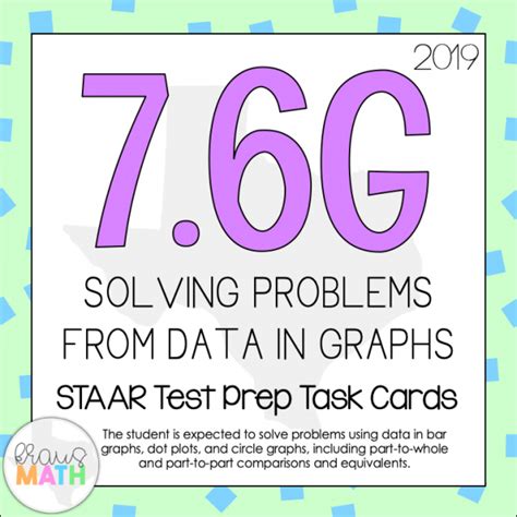 G Bar Graphs Circle Graphs Dot Plots Staar Test Prep Teks Task