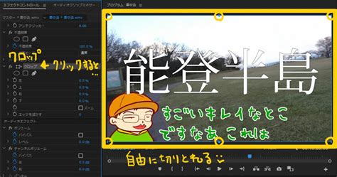 Premiere Pro｜動画をクロップで画面の一部だけ切り抜く パビリアム