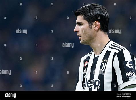 Alvaro Morata Of Fc Juventus Looks On During The Italian Supercup Final