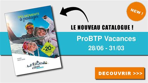 Anti Crise Fr Catalogue Probtp Vacances Du Juin Au Mars