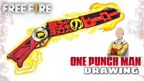 One Punch Man M Drawing Freefire Gunskin Drawing Kaku Arts