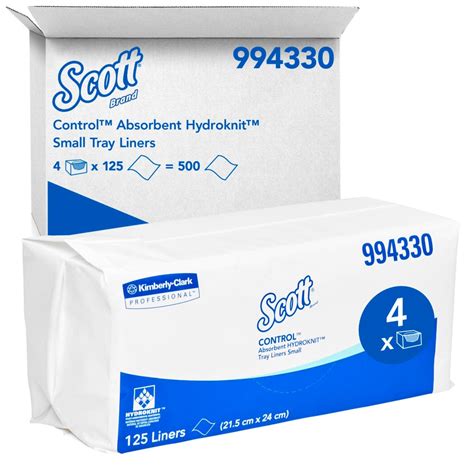 Scott® Control Absorbent Hydroknit® Small Tray Liners 994330 White