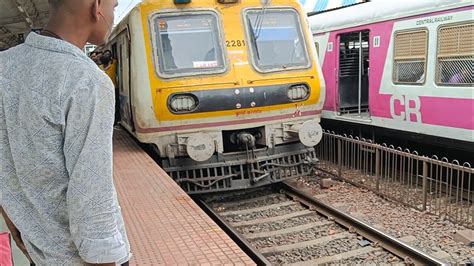 Mumbai CSMT Fast Local Train At Diva Jn Platform No 2 YouTube