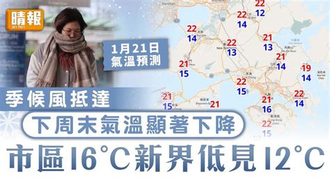 天文台｜下周末季候風抵達氣溫顯著下降 市區16°c新界低見12°c 晴報 家庭 熱話 D240112