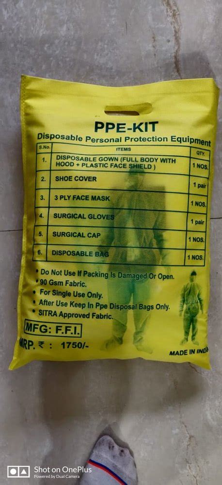 90 Gsm Fabric Sitra Approved Free Size PPE KIT At Rs 240 In Jabalpur