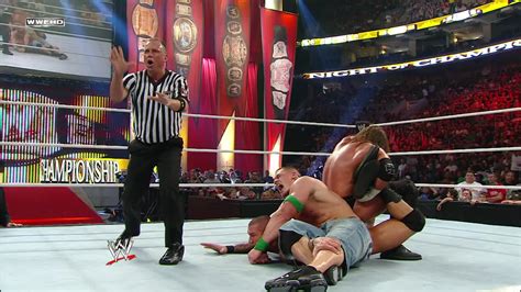 Randy Orton Vs John Cena Vs Triple H Wwe Title Triple Threat Match