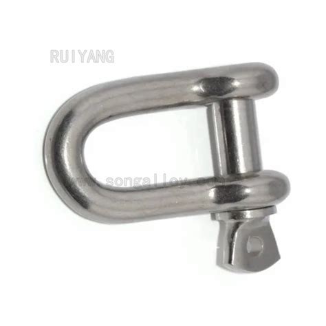 Stainless Steel Shackles For Rigging Wire Ropes D Type Shackle And