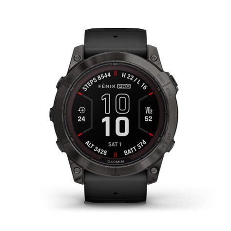 fenix 7X Pro – Sapphire Solar Edition Carbon Grey DLC Titanium with Black Band - Garmin