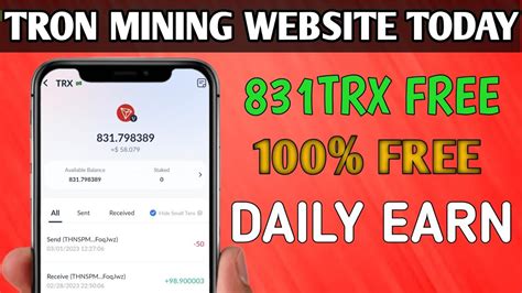 💥 Best Tron Trx Cloud Mining Website Trx New Site Today Trx