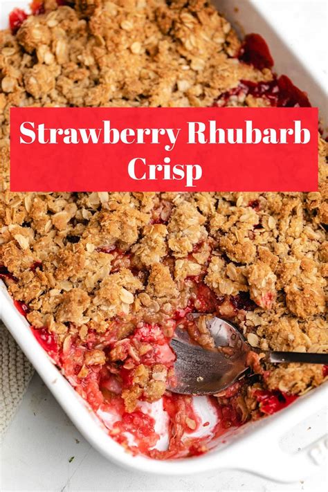 Old Fashioned Strawberry Rhubarb Crisp Artofit