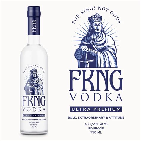 vodka label design  behance