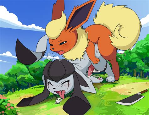 Rule 34 Anal Anal Sex Eeveelution Feral Feral On Feral Flareon Gay Glaceon Knife Male Male