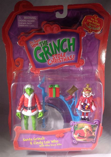 Buy Dr Seuss How The Grinch Stole Christmas Action Figure Set Santa