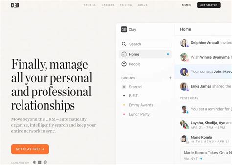 Clay | Narrow Labs Web Design Inspiration