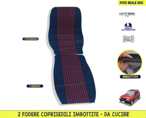 Coprisedili Fodere Fiat Panda Country Club 1 Sedile Tessuto Cucire