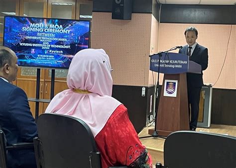 Kyutech And Uitm Hold Mou Signing Ceremony To Enhance International