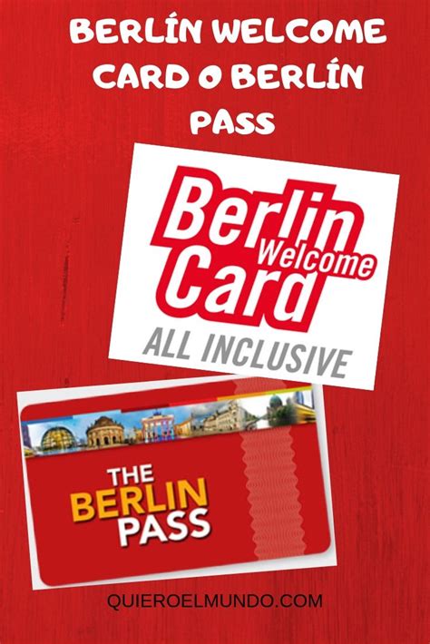 Berlín Pass Y Berlín Welcome Card Diferencias Y Beneficios