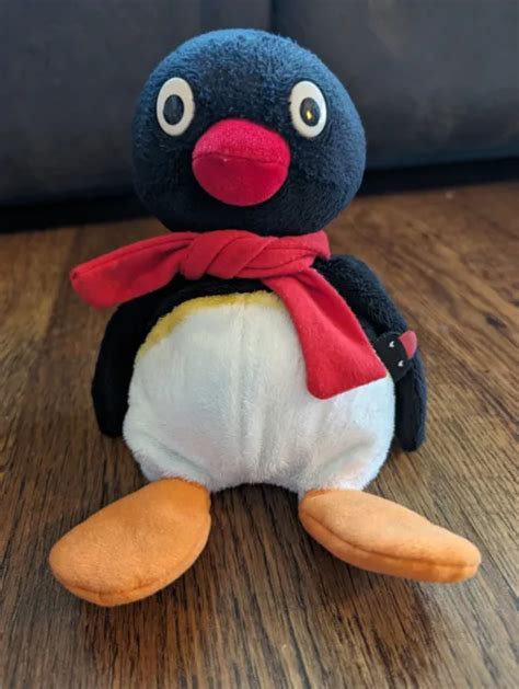 Working Sounds Pygos 2004 Official Pingu Penguin Soft Plush Cuddly Toy