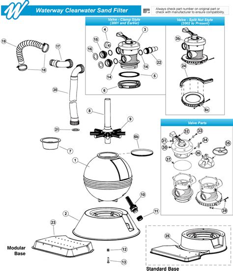 Waterway Clearwater Sand Filter Parts