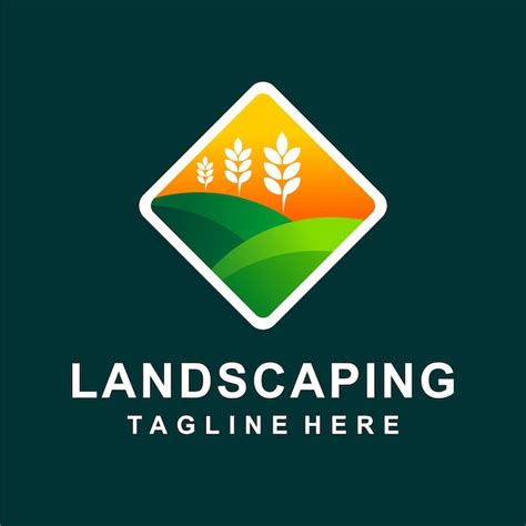 Premium Vector Landscape Logo With Square Concept