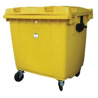 660 Litre 4 Wheeled Lockable Clinical Waste Bin