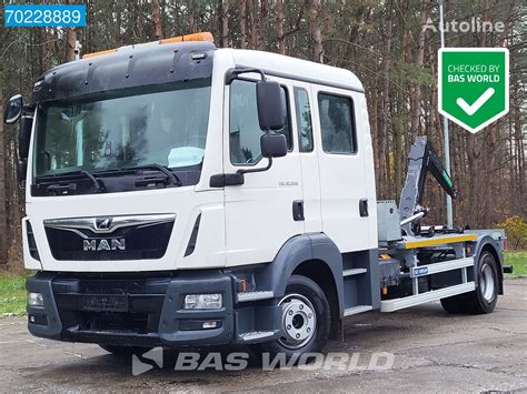 MAN TGL 12 250 4X2 Crew Cabin Skibicki HKS 8 Hooklift Manual Euro 6