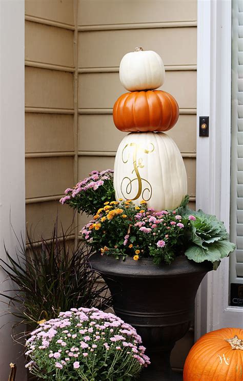 Diy Pumpkin Topiary Fall Porch