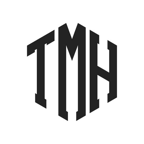 Premium Vector TMH Logo Design Initial Letter TMH Monogram Logo Using