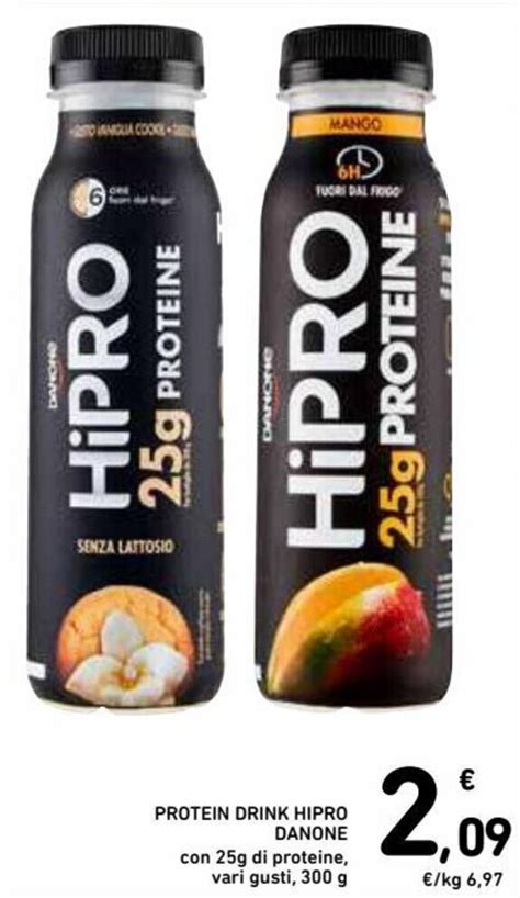 Danone Protein Drink Hipro Con G Di Proteine Vari Gusti G